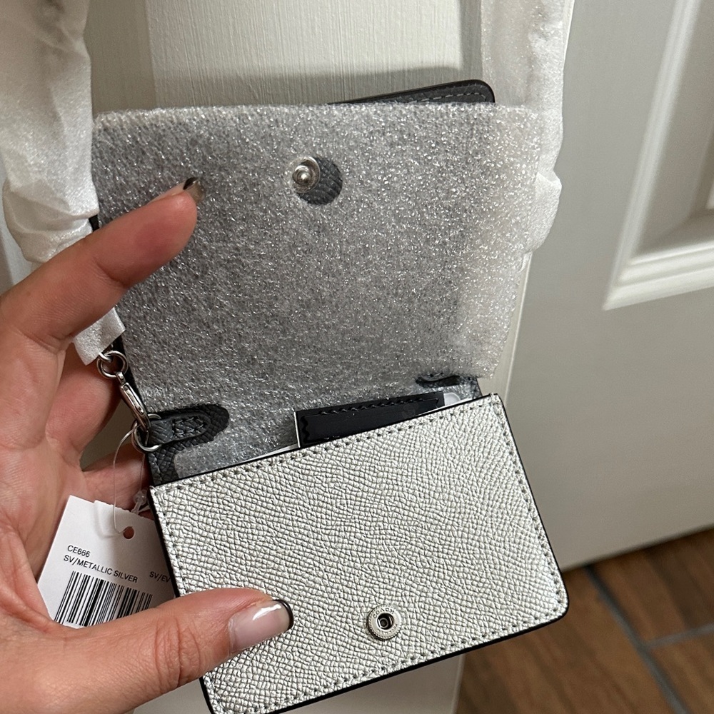 Coach Metallic Silver Mini Bag - Picture 3 of 3